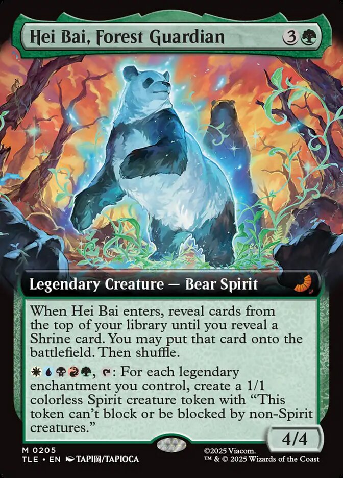 Hei Bai, Forest Guardian 205/317 (Avatar: The Last Airbender: Eternal-Legal)  - Extended Art | Good Games Morley