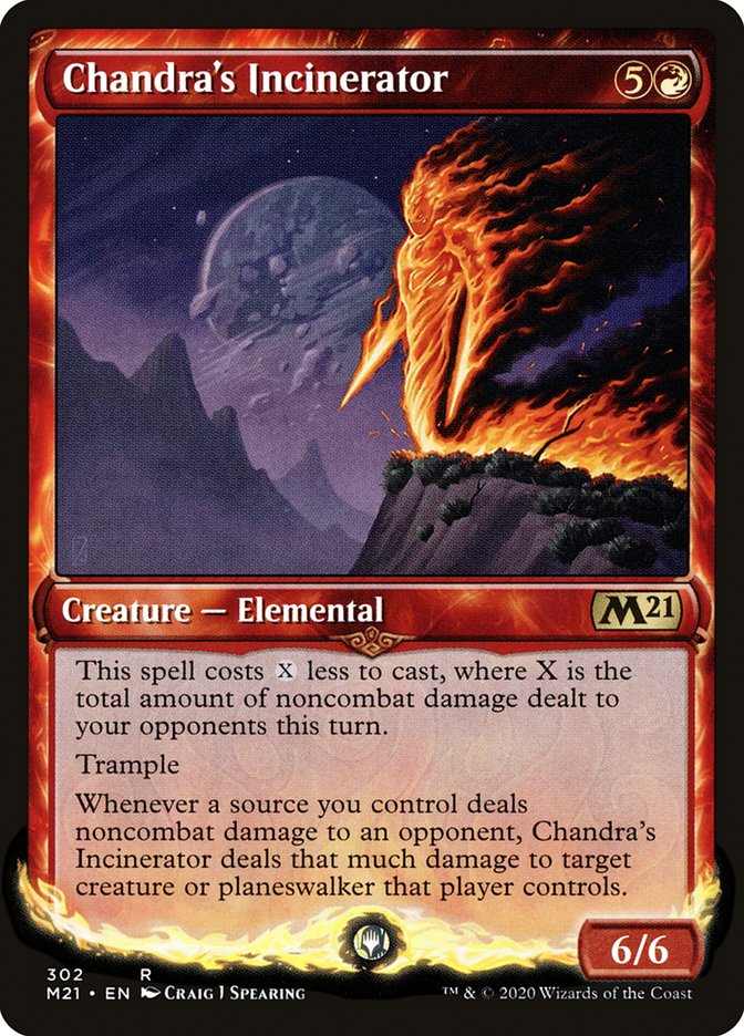 Chandra's Incinerator 302 (Core Set 2021)  - Showcase Foil | Good Games Morley