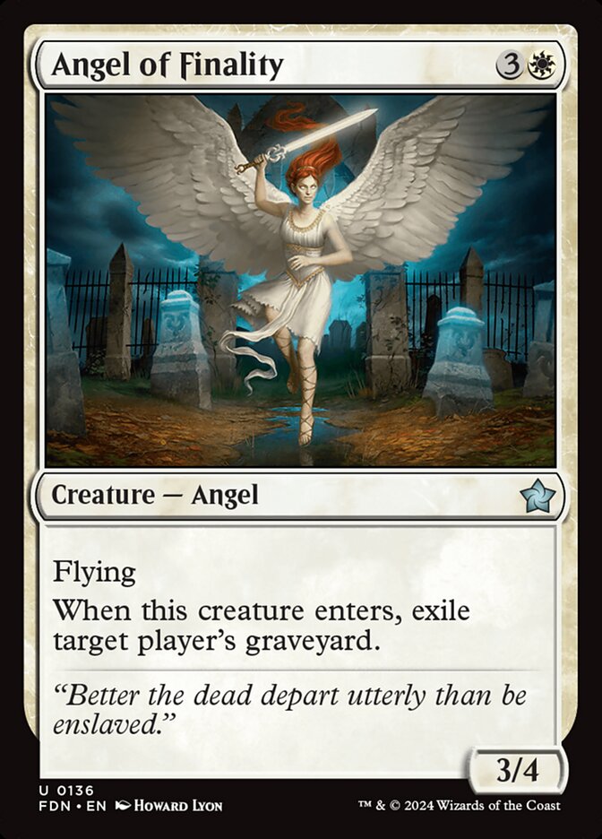 Angel of Finality 136 (Foundations)  | Good Games Morley