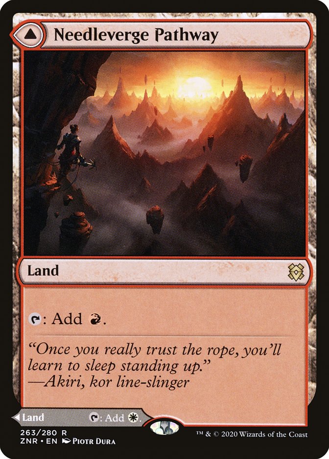 Needleverge Pathway // Pillarverge Pathway 263 (Zendikar Rising)  | Good Games Morley