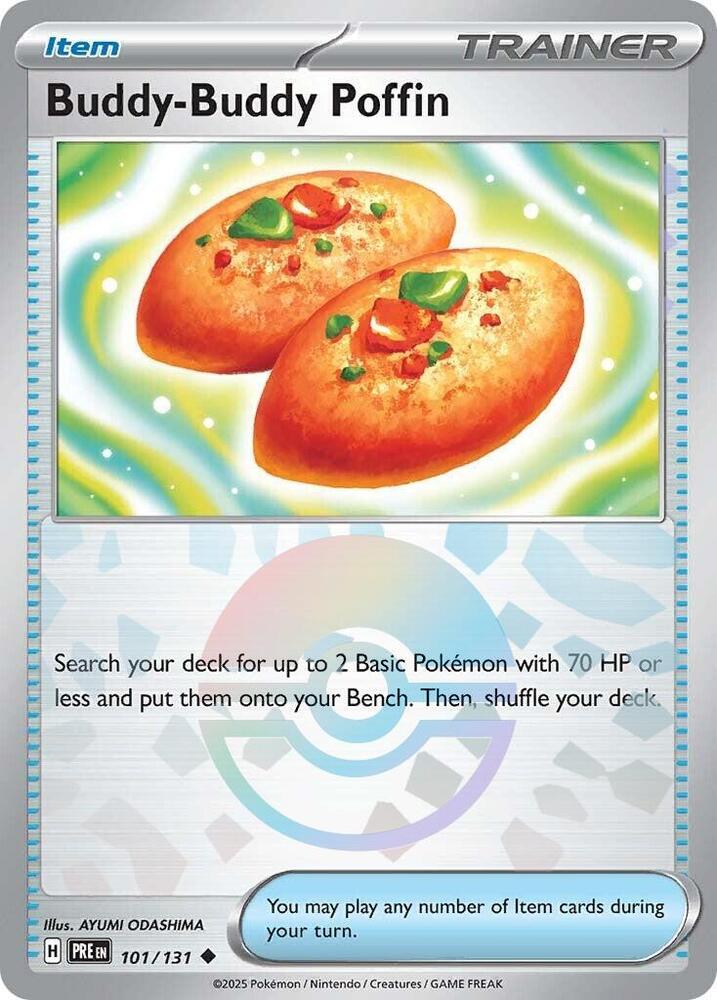 Buddy Buddy Poffin 101/131 (SV: Prismatic Evolutions)  - Poke Ball Holofoil | Good Games Morley