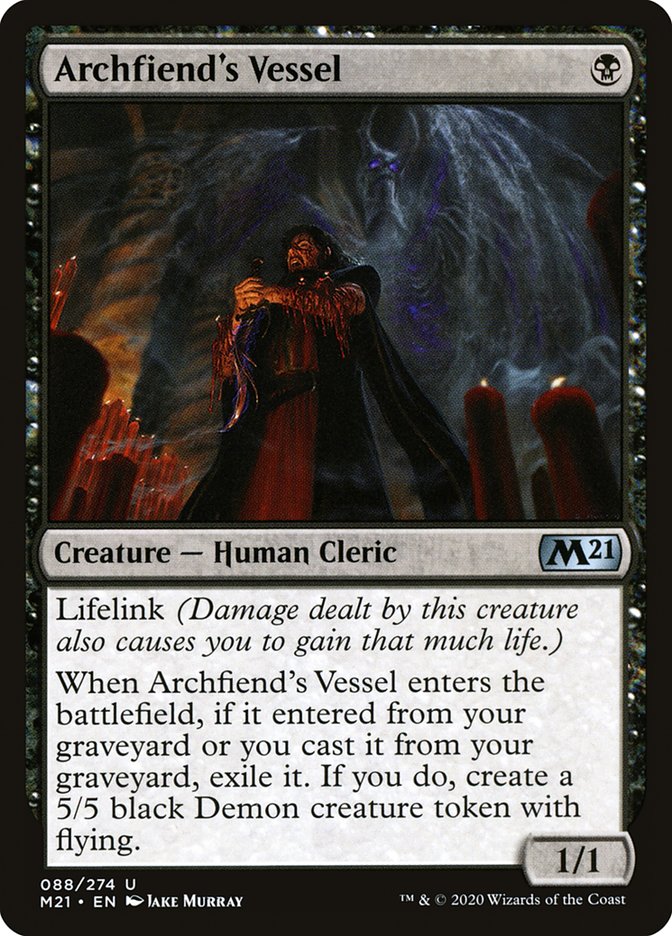 Archfiend's Vessel 88 (Core Set 2021)  - Foil | Good Games Morley