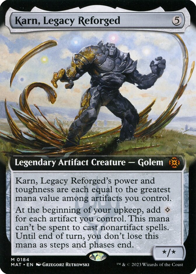 Karn, Legacy Reforged 184/50 (March of the Machine: The Aftermath)  - Extended Art | Good Games Morley
