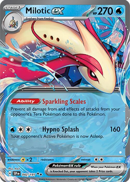 Milotic ex 042/191 (SV08: Surging Sparks)  - Holofoil | Good Games Morley