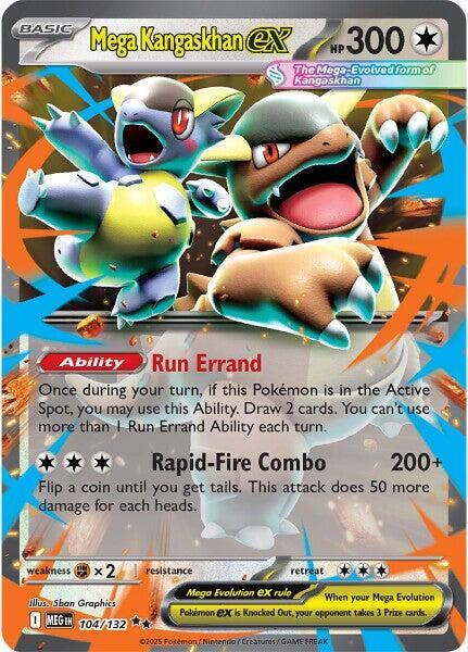 Mega Kangaskhan ex 104/132 (ME01: Mega Evolution)  - Holofoil | Good Games Morley