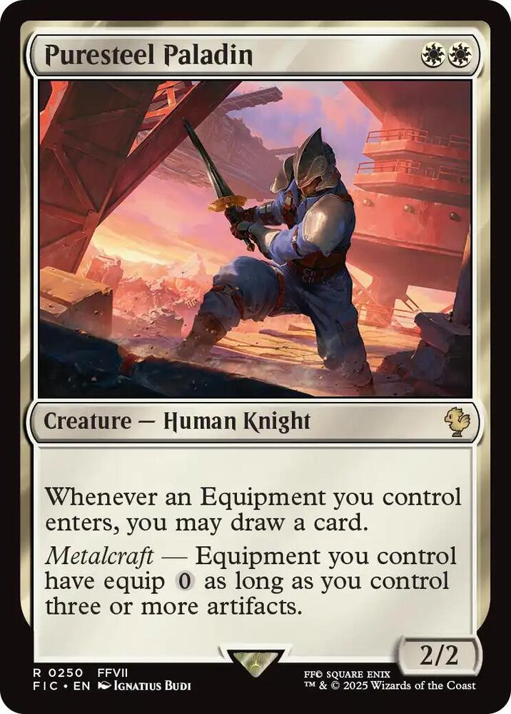 Puresteel Paladin  250 (Commander: FINAL FANTASY)  - Surge Foil | Good Games Morley