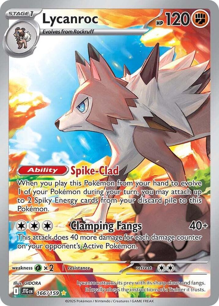 Lycanroc 166/159 (SV09: Journey Together)  - Holofoil | Good Games Morley