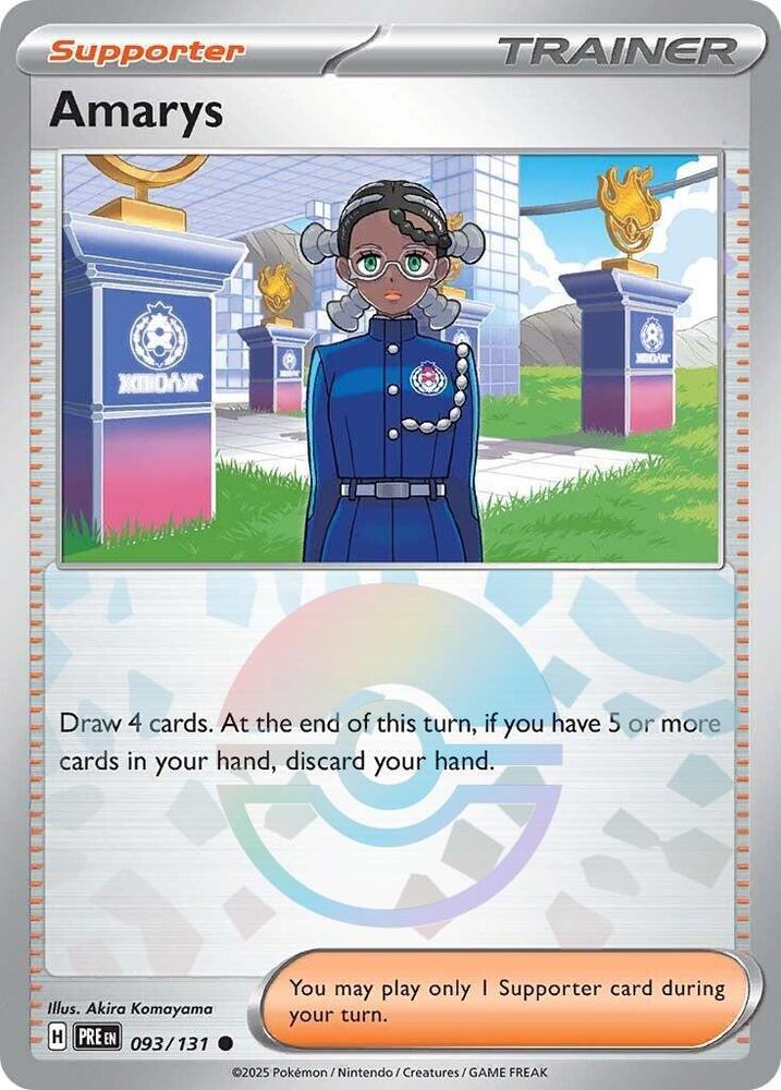 Amarys 093/131 (SV: Prismatic Evolutions)  - Poke Ball Holofoil | Good Games Morley