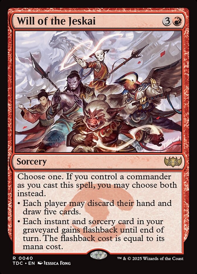 Will of the Jeskai 40 (Commander: Tarkir: Dragonstorm)  | Good Games Morley
