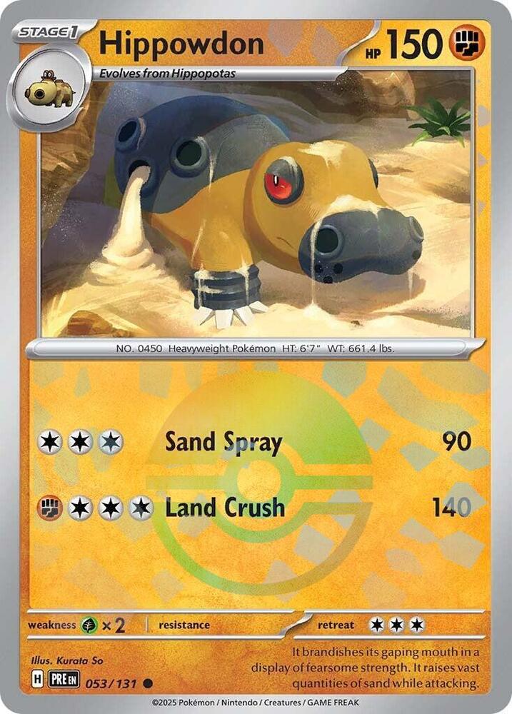 Hippowdon 053/131 (SV: Prismatic Evolutions)  - Poke Ball Holofoil | Good Games Morley