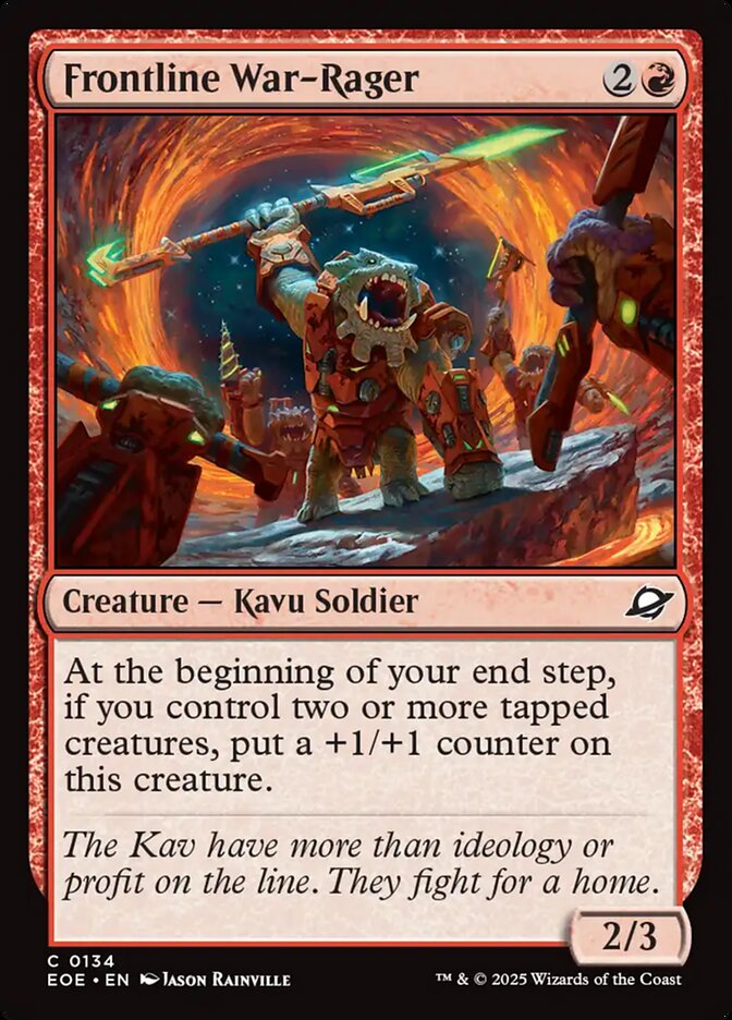 Frontline War-Rager 134 (Edge of Eternities)  - Foil | Good Games Morley
