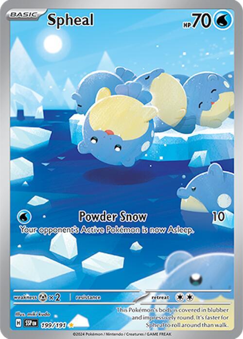 Spheal 199/191 (SV08: Surging Sparks)  - Holofoil | Good Games Morley