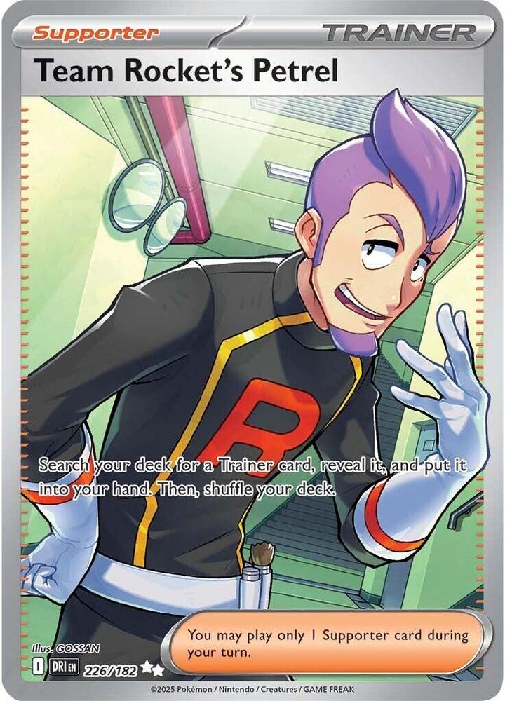 Team Rocket's Petrel 226/182 (SV10: Destined Rivals)  - Holofoil | Good Games Morley