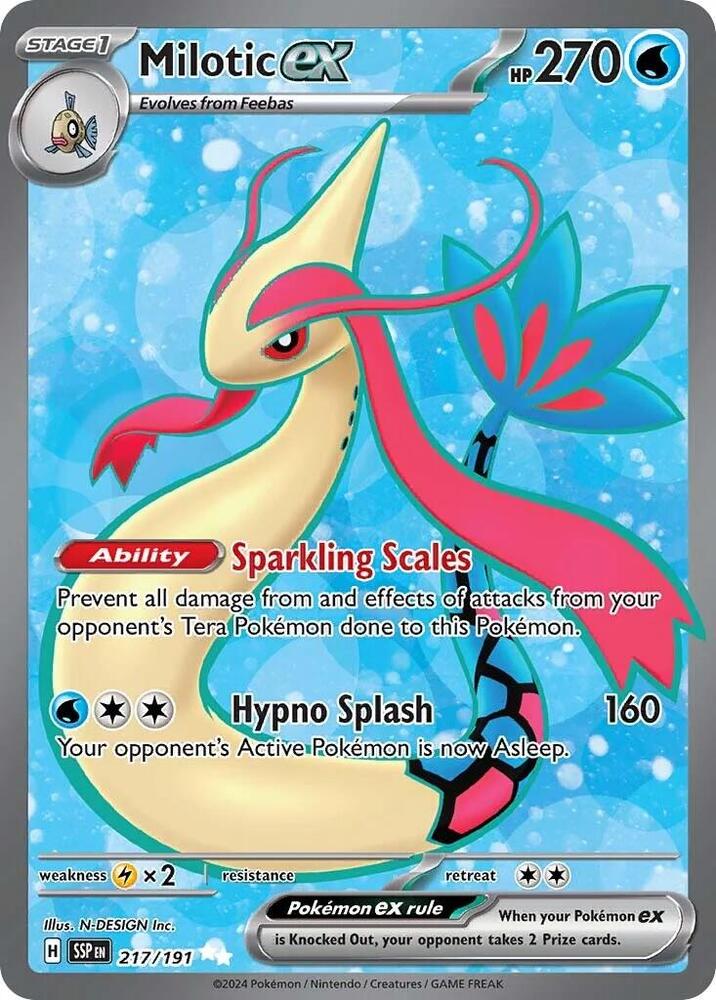 Milotic ex 217/191 (SV08: Surging Sparks)  - Holofoil | Good Games Morley