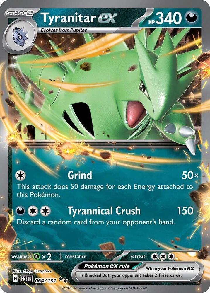 Tyranitar ex 064/131 (SV: Prismatic Evolutions)  - Holofoil | Good Games Morley