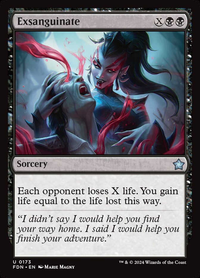 Exsanguinate 173 (Foundations)  - Foil | Good Games Morley