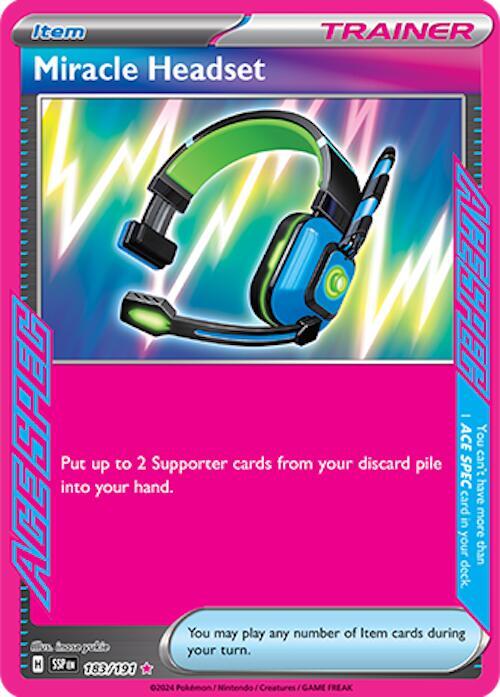 Miracle Headset 183/191 (SV08: Surging Sparks)  - Holofoil | Good Games Morley