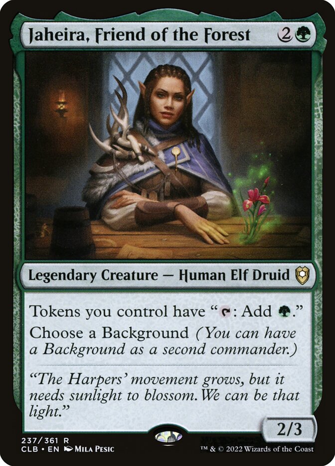 Jaheira Friend of the Forest 237 (Commander Legends: Battle for Baldur's Gate)  - Foil | Good Games Morley