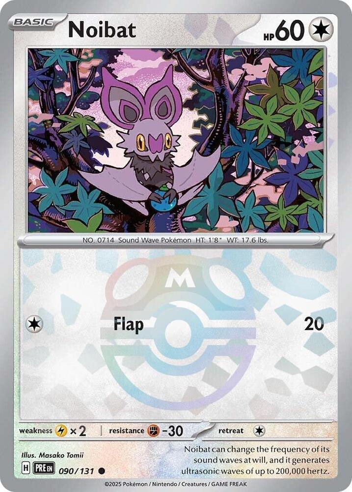 Noibat 090/131 (SV: Prismatic Evolutions)  - Master Ball Holofoil | Good Games Morley