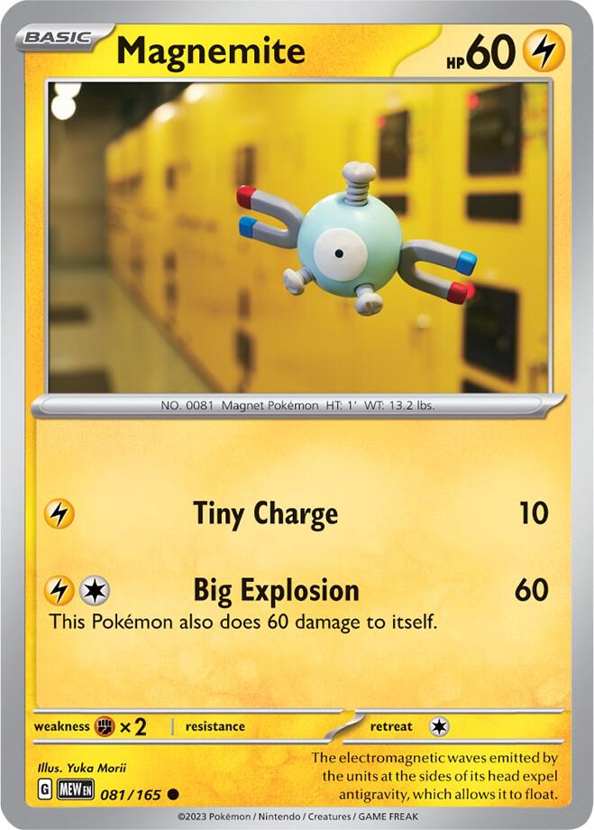 Magnemite 081/165 (SV: Scarlet & Violet 151)  | Good Games Morley