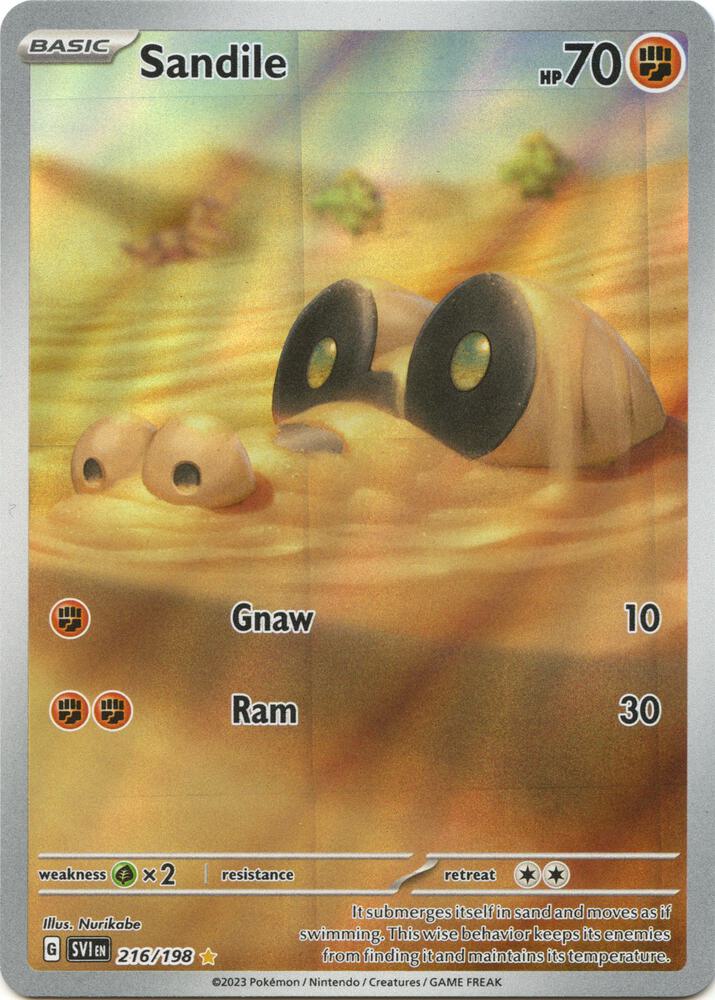 Sandile 216/198 (SV01: Scarlet & Violet Base Set)  - Holofoil | Good Games Morley