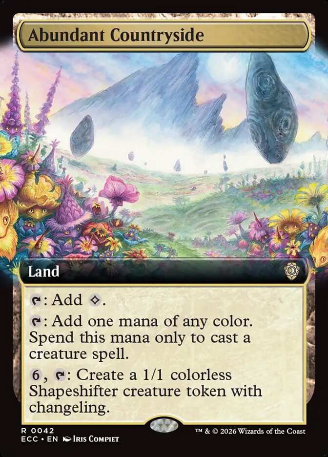 Abundant Countryside  42/176 (Commander: Lorwyn Eclipsed)  - Extended Art  | Good Games Morley