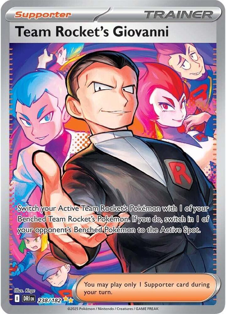 Team Rocket's Giovanni 238/182 (SV10: Destined Rivals)  - Holofoil | Good Games Morley