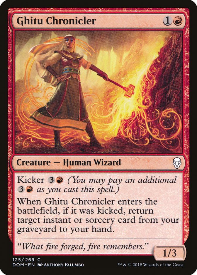 Ghitu Chronicler 125/269 (Dominaria)  - Foil | Good Games Morley