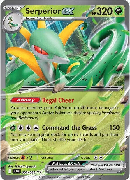 Serperior ex 003/086 (SV: Black Bolt)  - Holofoil | Good Games Morley
