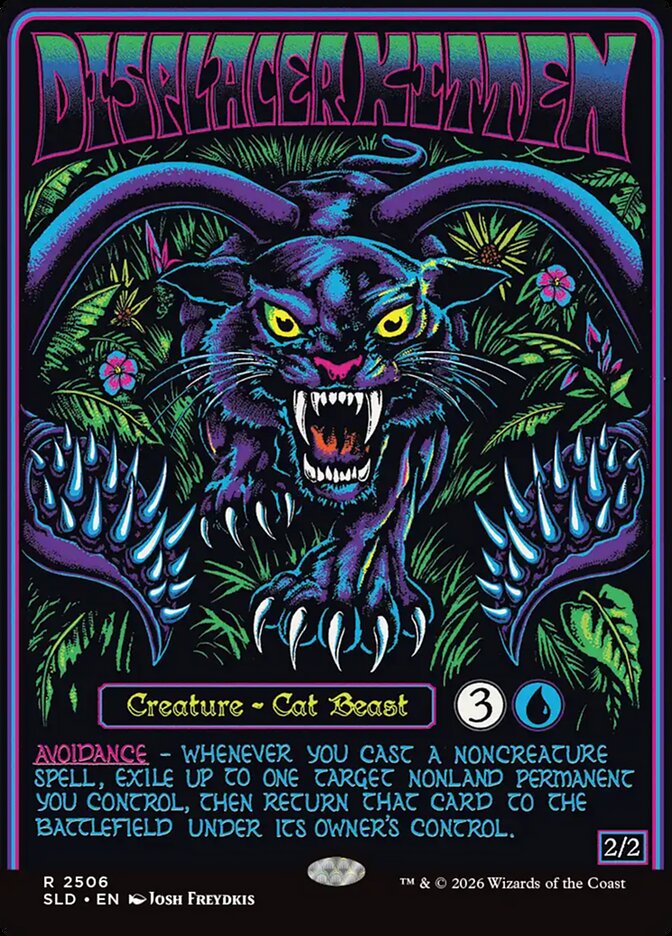 Displacer Kitten 2506 (Secret Lair Drop Series)  - Borderless Foil | Good Games Morley