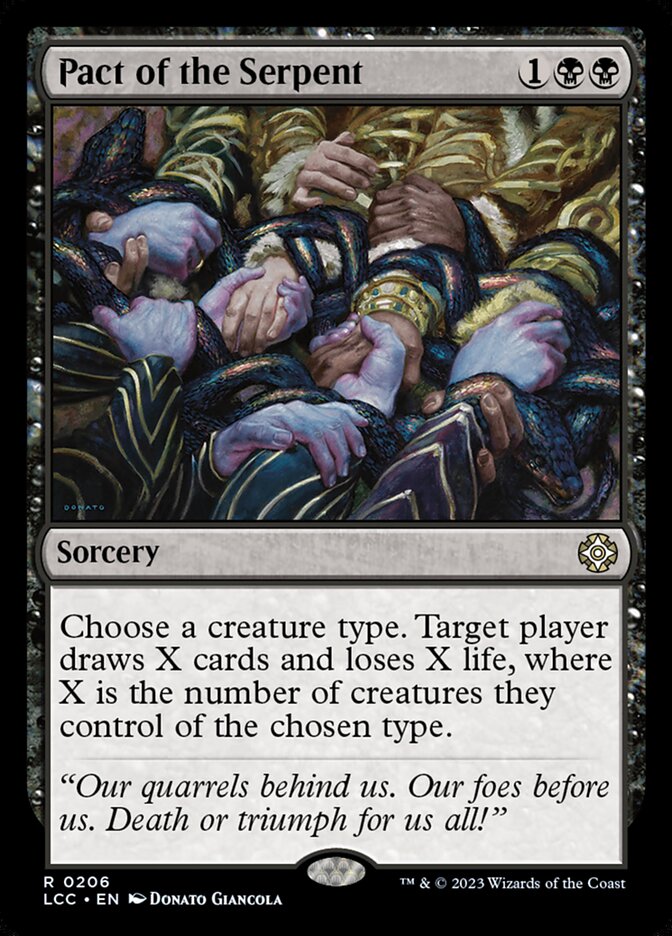 Pact of the Serpent 206/370 (Commander: The Lost Caverns of Ixalan)  | Good Games Morley