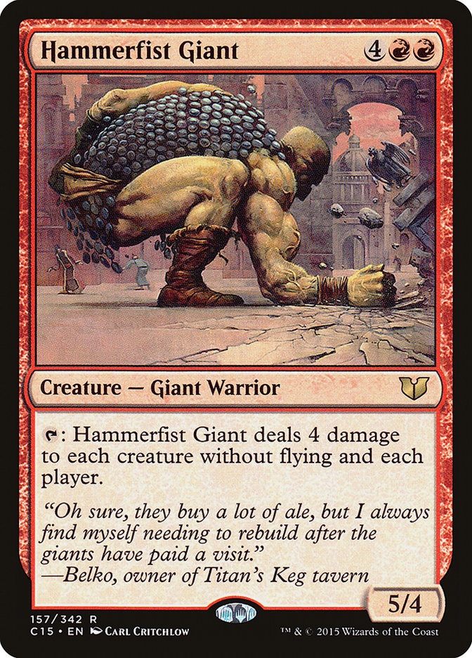 Hammerfist Giant 157/342 (Commander 2015)  | Good Games Morley