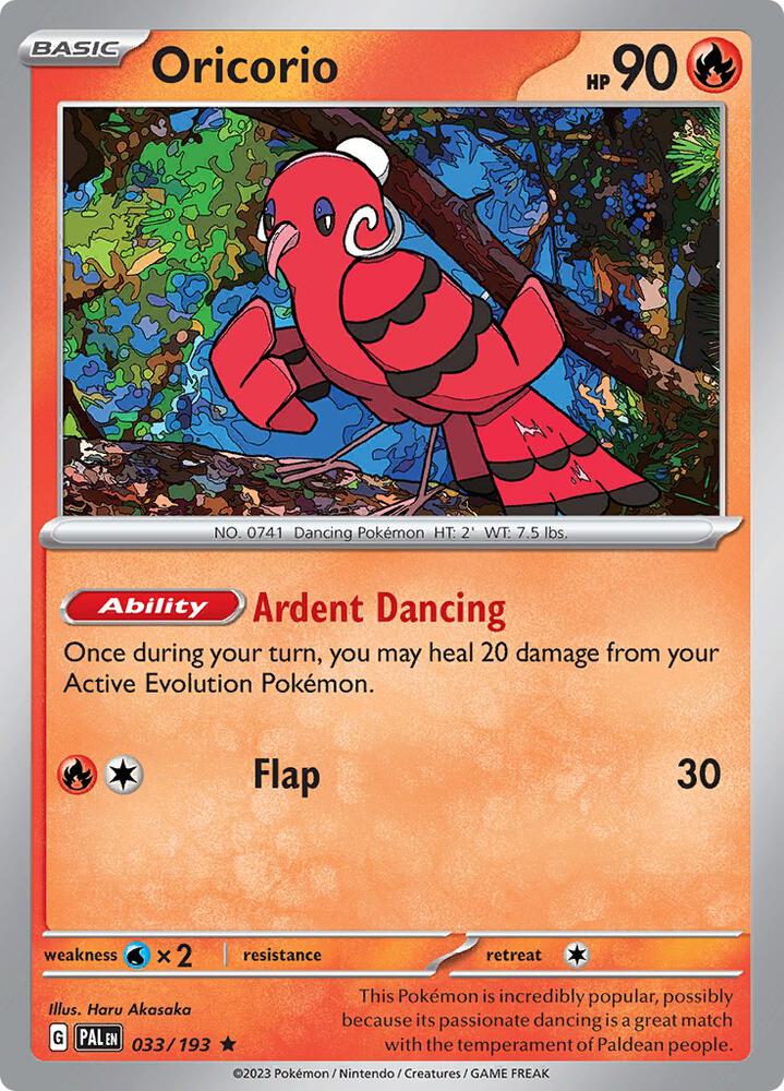 Oricorio 033/193 (SV02: Paldea Evolved)  - Holofoil | Good Games Morley
