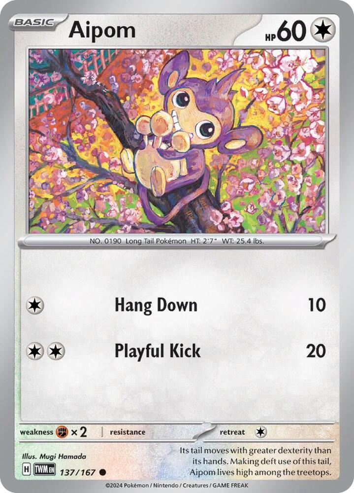 Aipom 137/167 (SV06: Twilight Masquerade)  | Good Games Morley