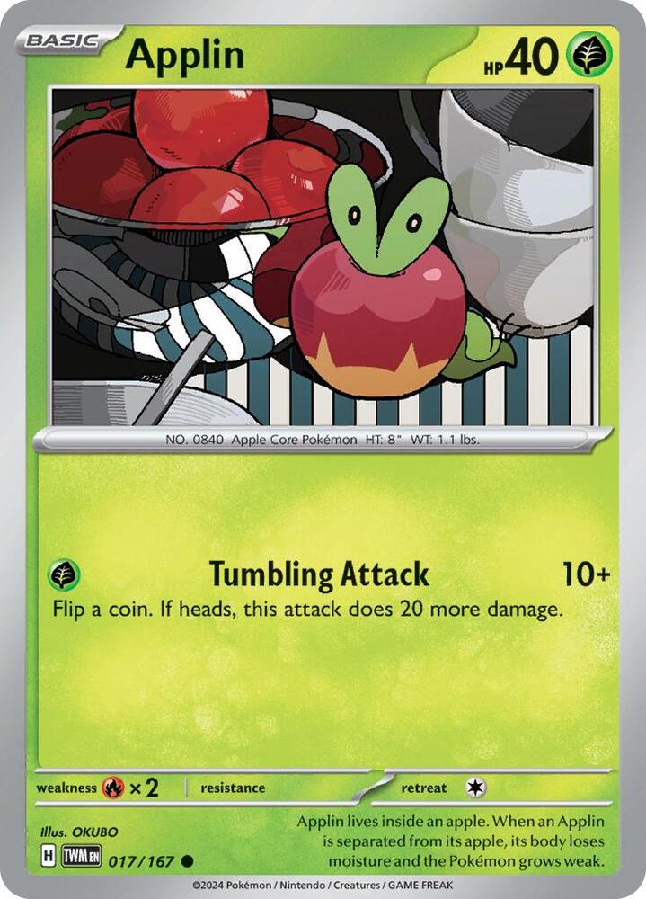 Applin 017/167 (SV06: Twilight Masquerade)  | Good Games Morley