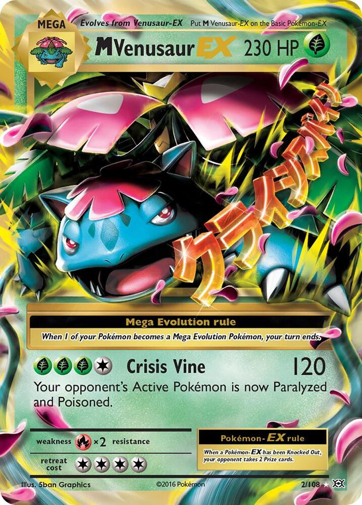 M Venusaur EX 2/108 (XY - Evolutions)  - Holofoil | Good Games Morley