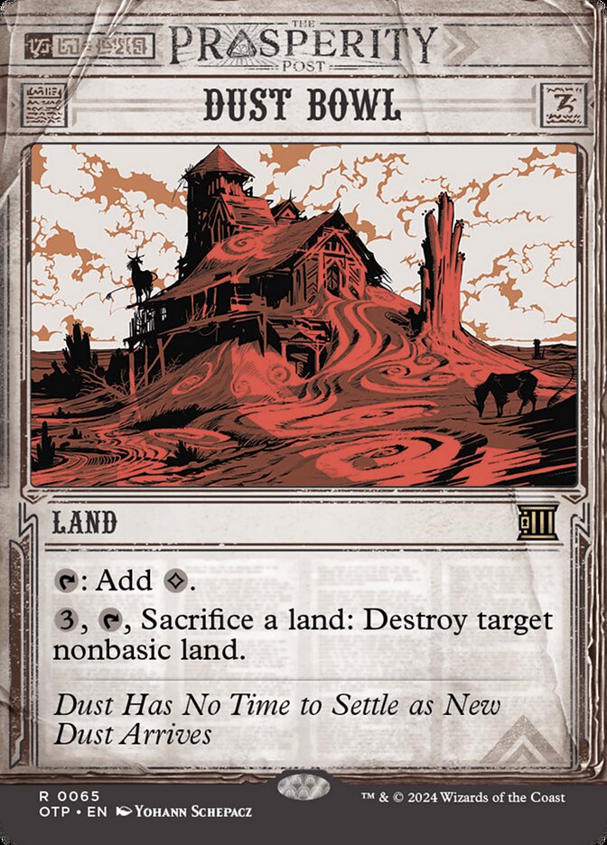 Dust Bowl 65 (Outlaws of Thunder Junction: Breaking News)  - Showcase Foil | Good Games Morley