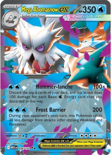 Mega Abomasnow ex 036 132 036/132 (ME01: Mega Evolution)  - Holofoil | Good Games Morley