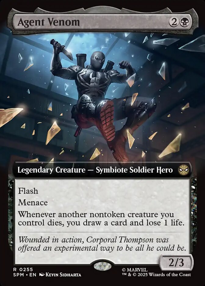 Agent Venom Extended Art 255 (Marvel's Spider-Man)  - Extended Art Foil | Good Games Morley