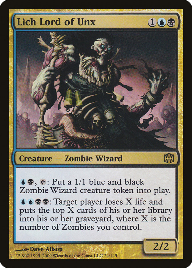 Lich Lord of Unx 24/145 (Alara Reborn)  - Foil | Good Games Morley