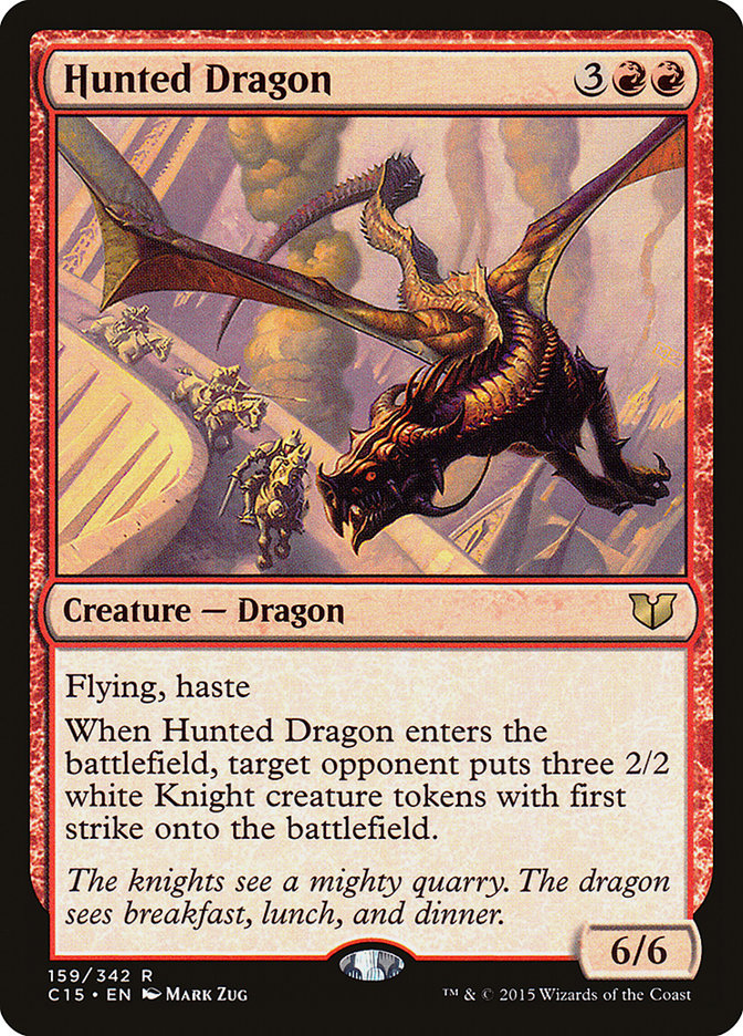 Hunted Dragon 159/342 (Commander 2015)  | Good Games Morley