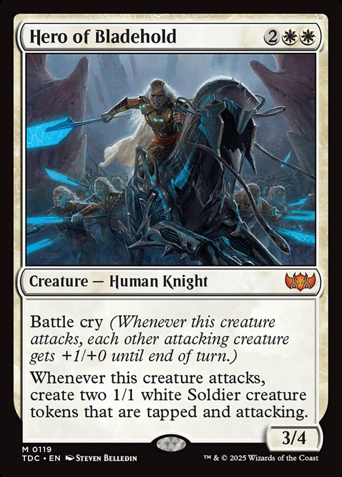 Hero of Bladehold 119 (Commander: Tarkir: Dragonstorm)  | Good Games Morley