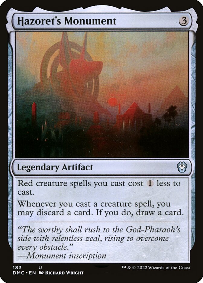 Hazorets Monument 183 (Commander: Dominaria United)  | Good Games Morley
