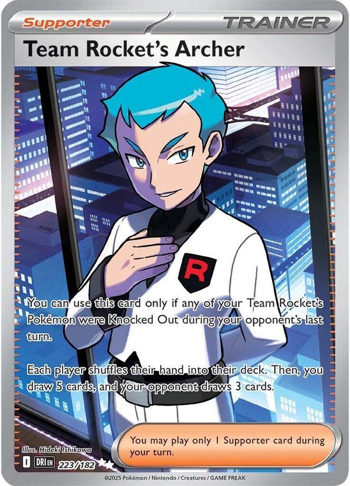 Team Rocket's Archer 223/182 (SV10: Destined Rivals)  - Holofoil | Good Games Morley