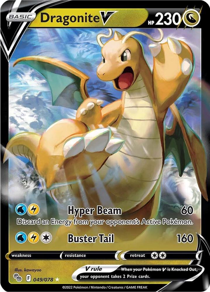 Dragonite V 049/078 (Pokemon GO)  - Holofoil | Good Games Morley