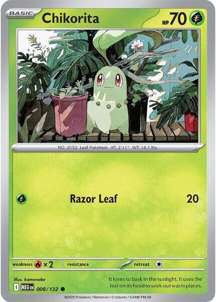 Chikorita 008/132 (ME01: Mega Evolution)  | Good Games Morley