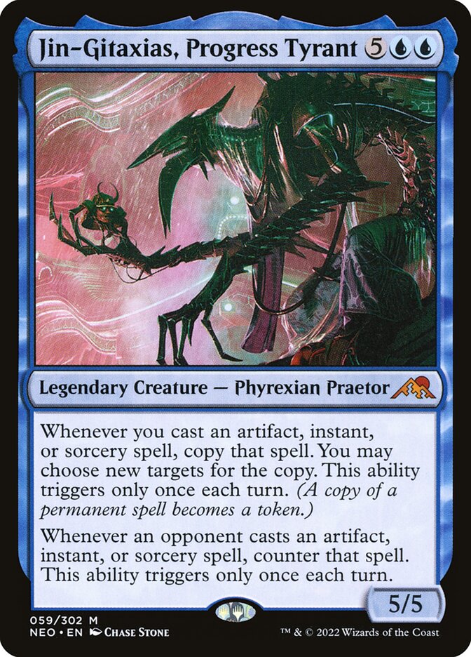 Jin-Gitaxias, Progress Tyrant 59/302 (Kamigawa: Neon Dynasty)  - Foil | Good Games Morley