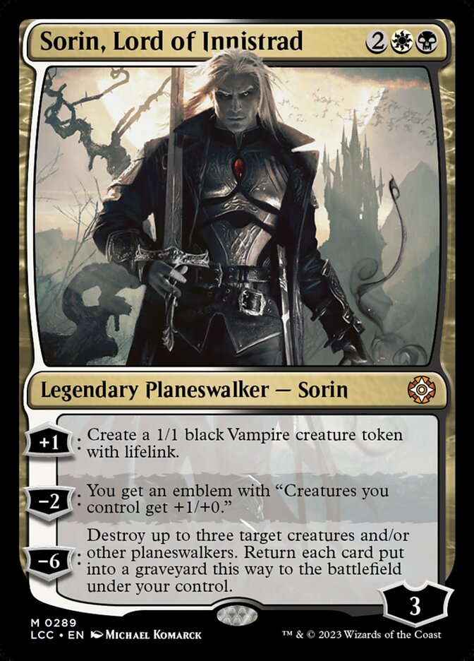 Sorin, Lord of Innistrad 289 (Commander: The Lost Caverns of Ixalan)  | Good Games Morley