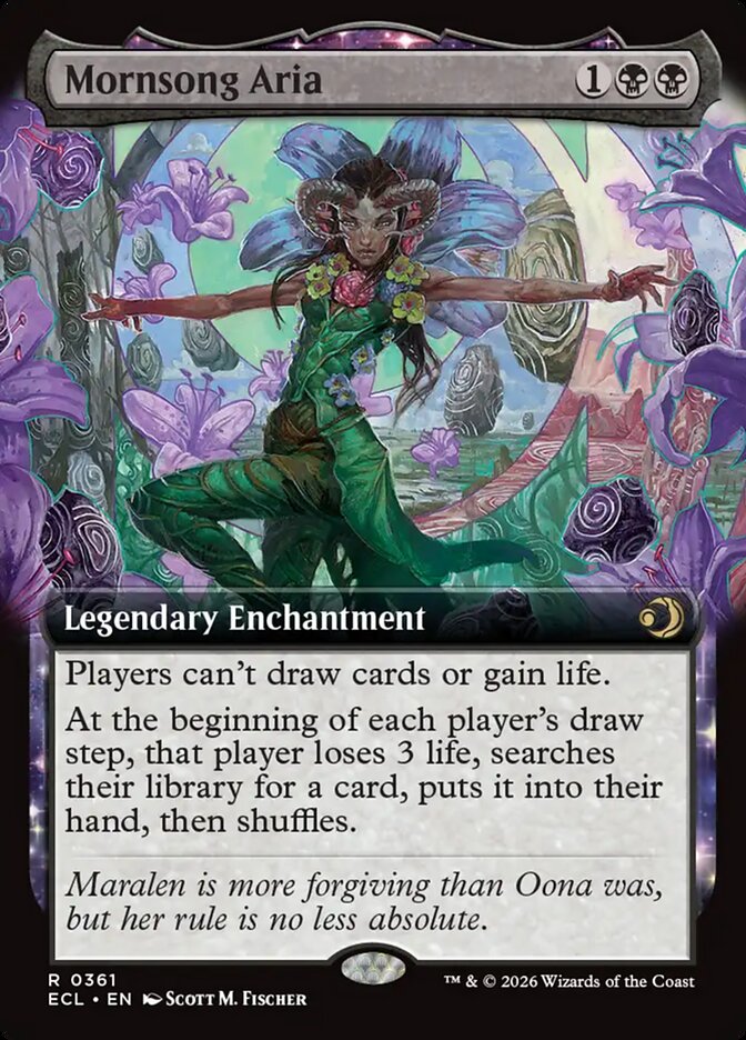 Mornsong Aria  361 (Lorwyn Eclipsed)  - Extended Art Foil | Good Games Morley
