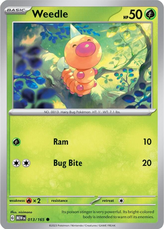 Weedle 013/165 (SV: Scarlet & Violet 151)  | Good Games Morley